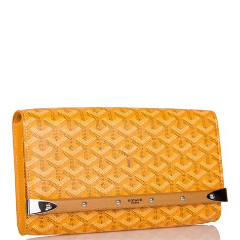 goyard gold clutch|goyard monte carlo clutch price.